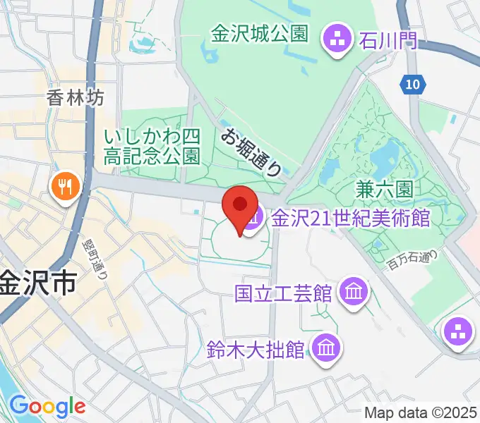 金沢21世紀美術館の地図