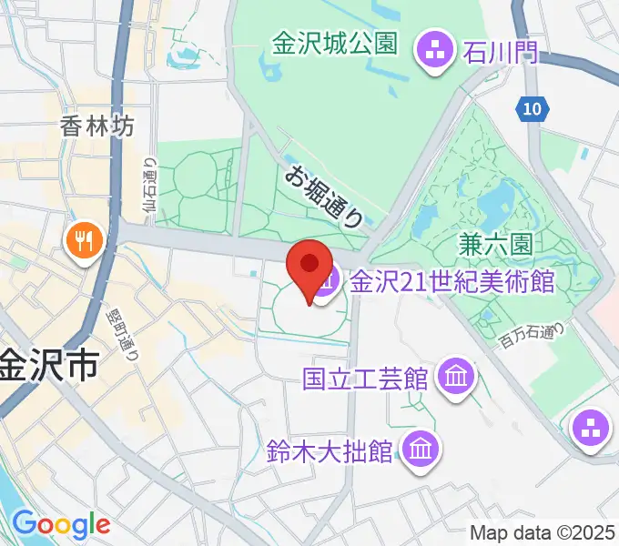 金沢21世紀美術館の地図