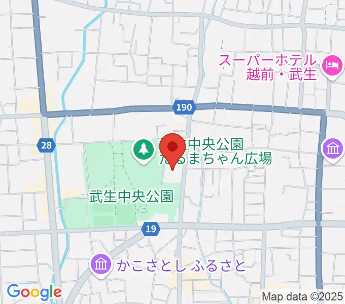 越前市文化センターの地図