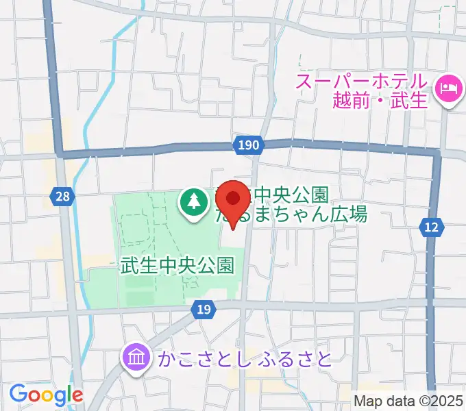 越前市文化センターの地図