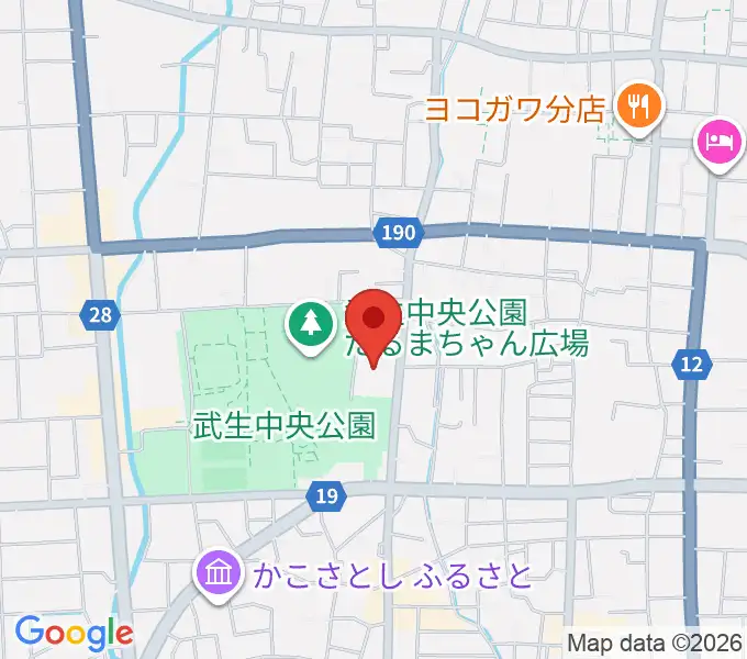 越前市文化センターの地図