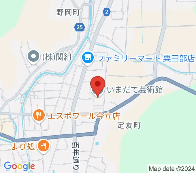 越前市いまだて芸術館の地図