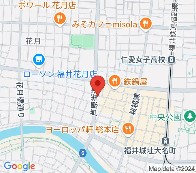 福井JUNK FABの地図