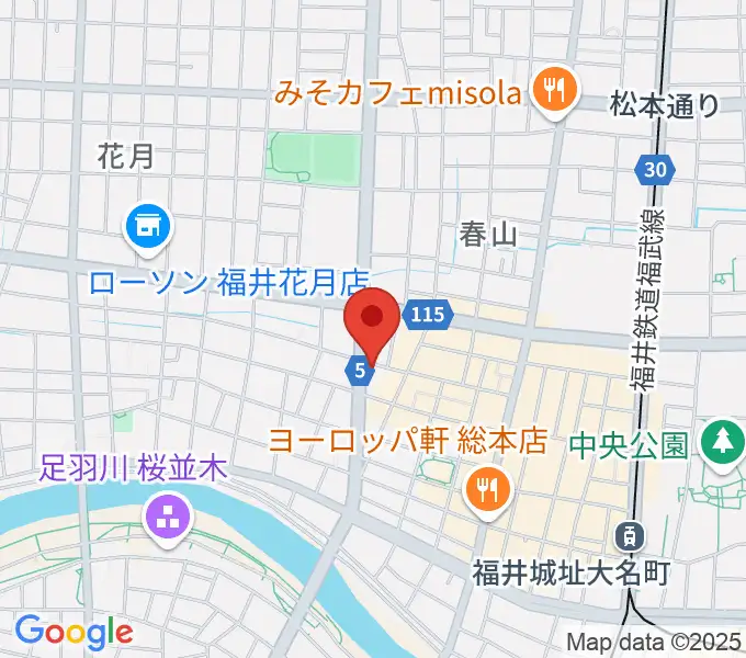 福井JUNK FABの地図