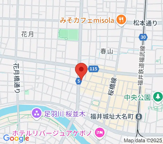 福井JUNK FABの地図