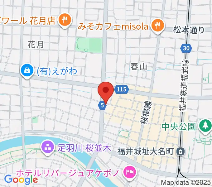 福井JUNK FABの地図