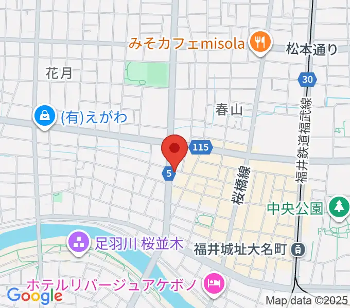 福井JUNK FABの地図
