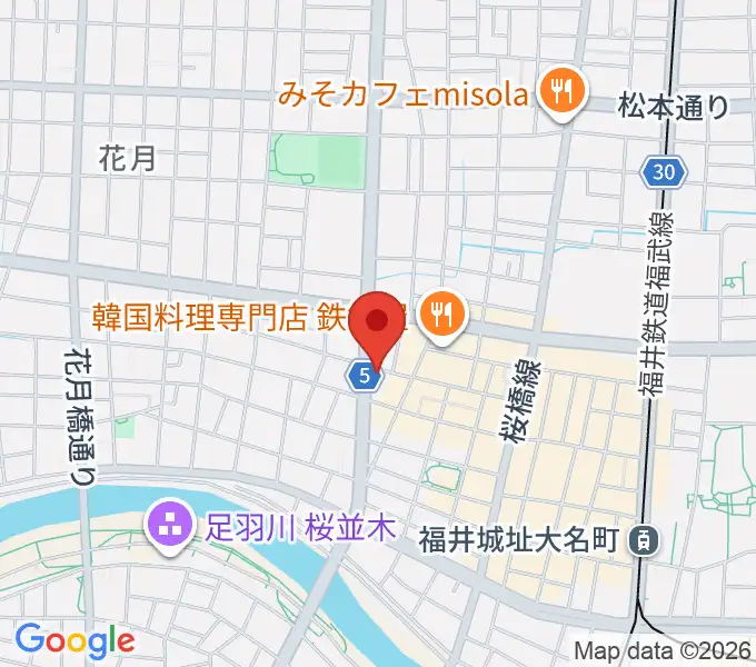 福井JUNK FABの地図