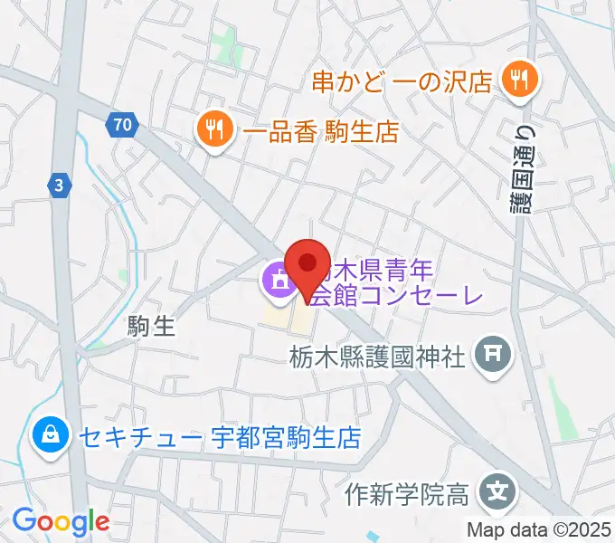 栃木県教育会館の地図