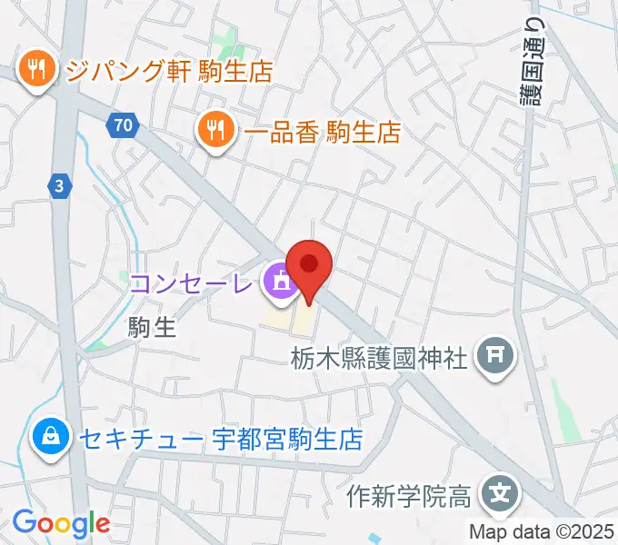 栃木県教育会館の地図