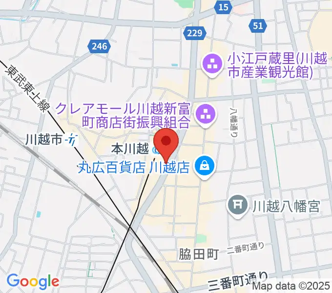 川越ステップヘブンの地図