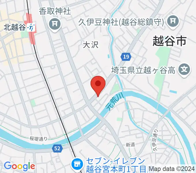 北越谷おーるどタイムの地図