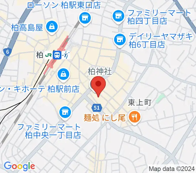 柏PALOOZAの地図