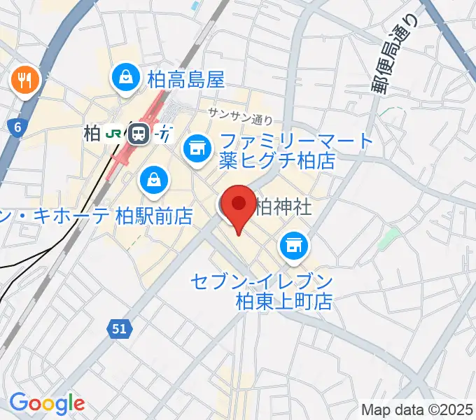 柏PALOOZAの地図