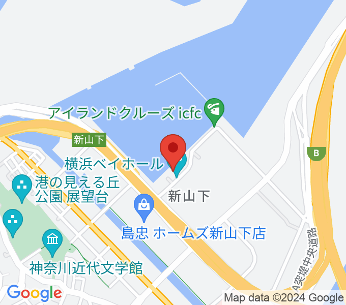 横浜ベイホールの場所