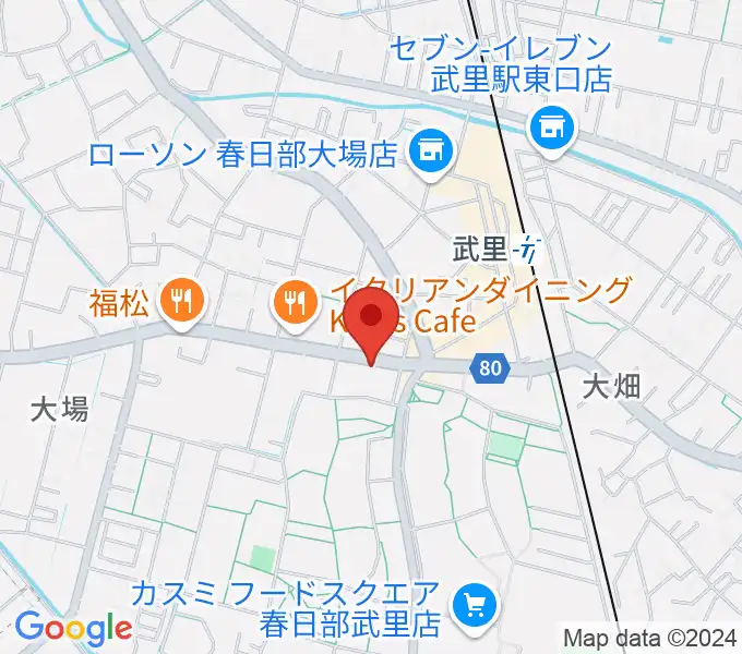 小宅楽器の地図