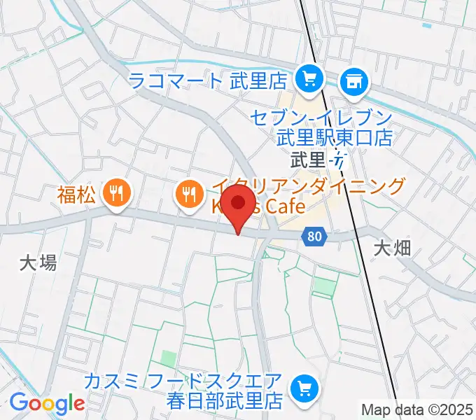 小宅楽器の地図