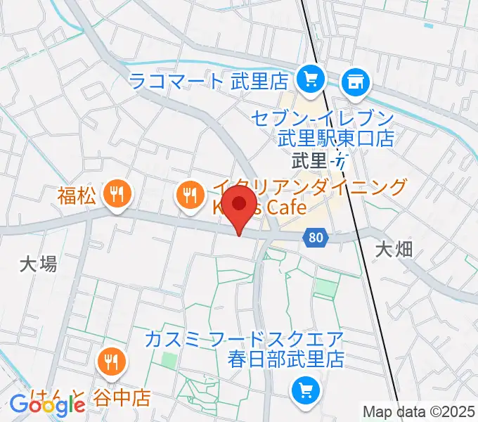小宅楽器の地図