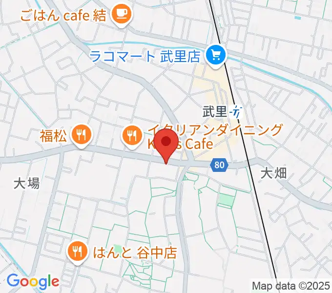 小宅楽器の地図