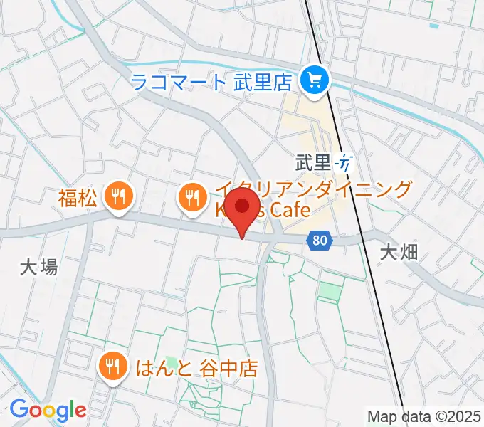 小宅楽器の地図