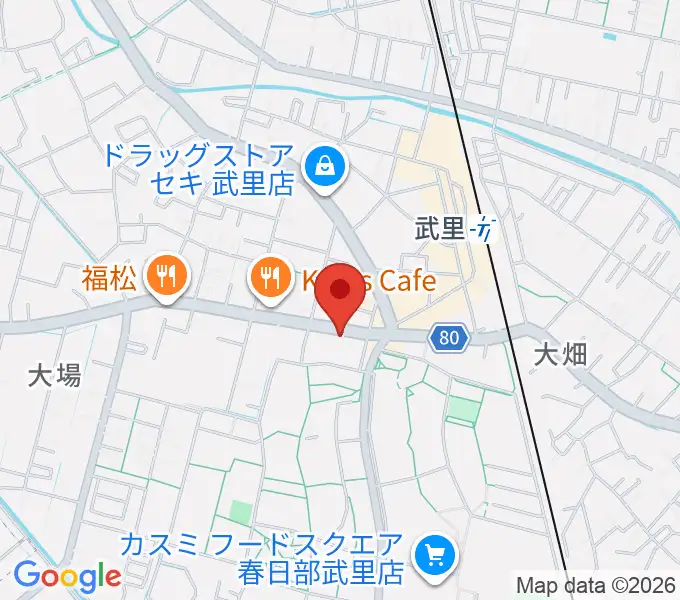 小宅楽器の地図