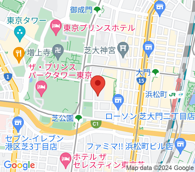 メルパルク東京 メルパルクホールの場所