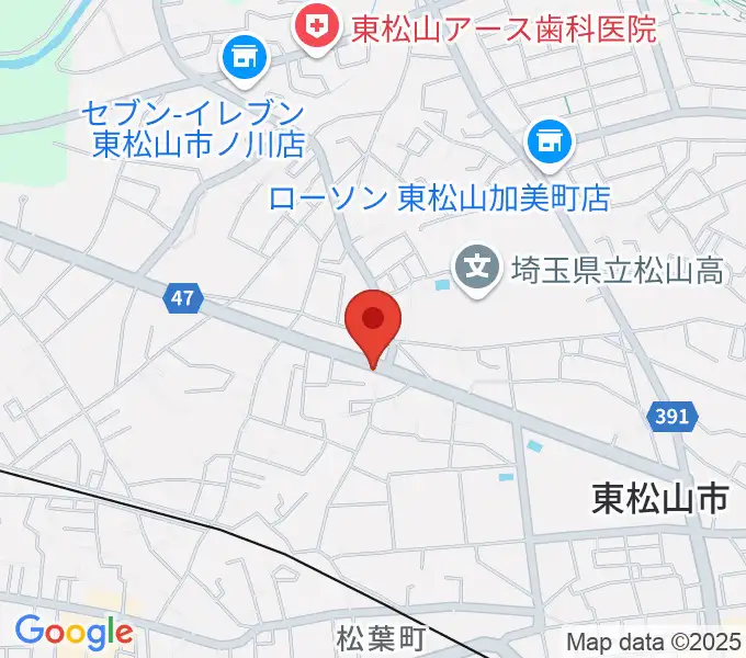 杉田楽器店の地図