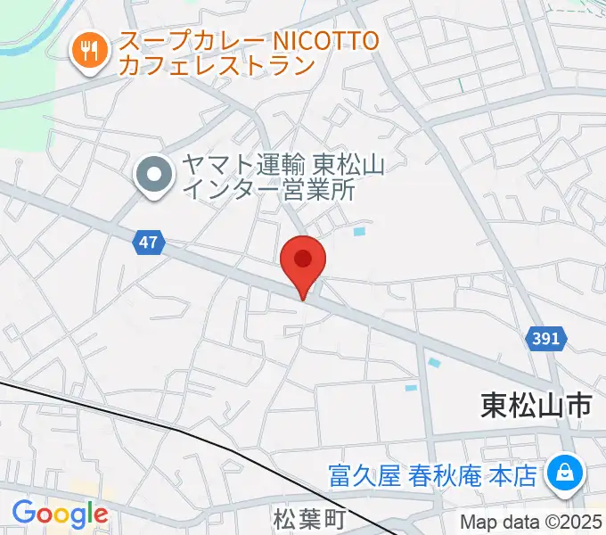 杉田楽器店の地図