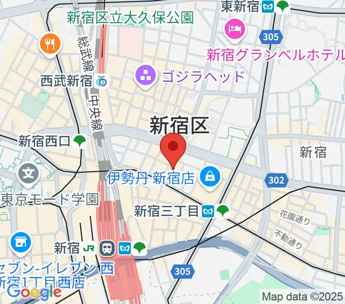 紀伊國屋ホールの地図