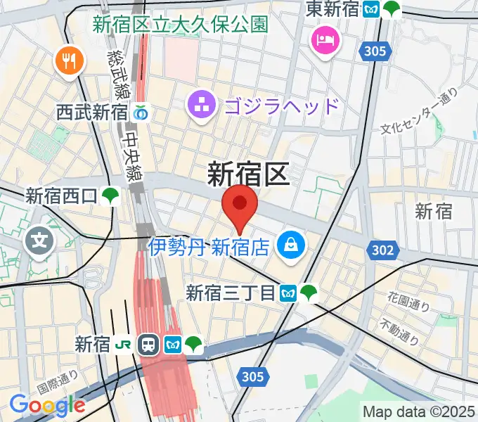 紀伊國屋ホールの地図