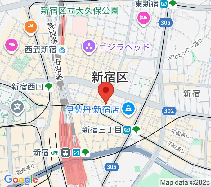 紀伊國屋ホールの地図