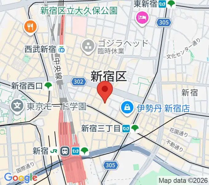 紀伊國屋ホールの地図