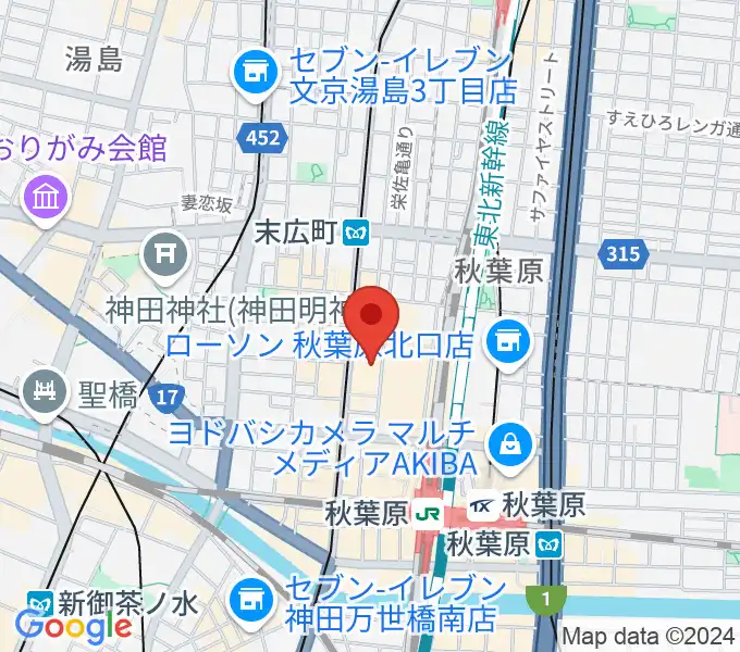 AKB48劇場の地図