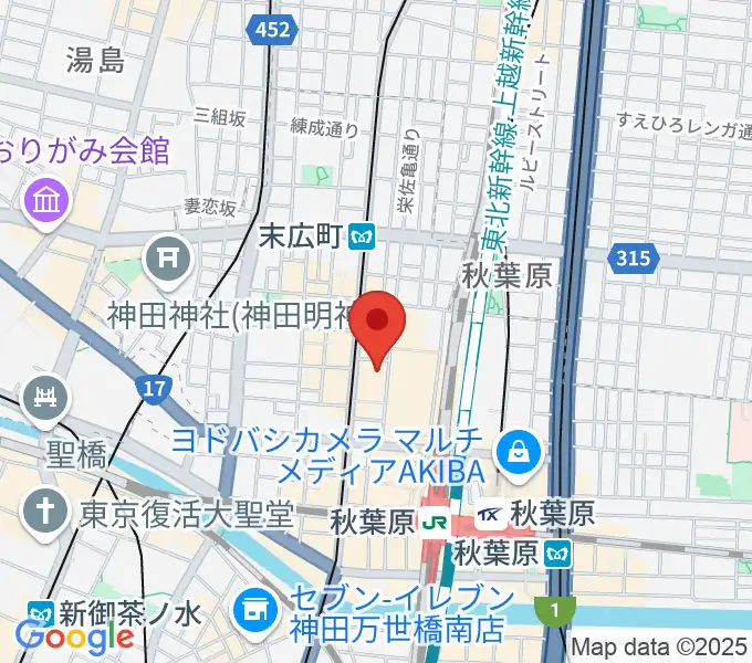 AKB48劇場の地図