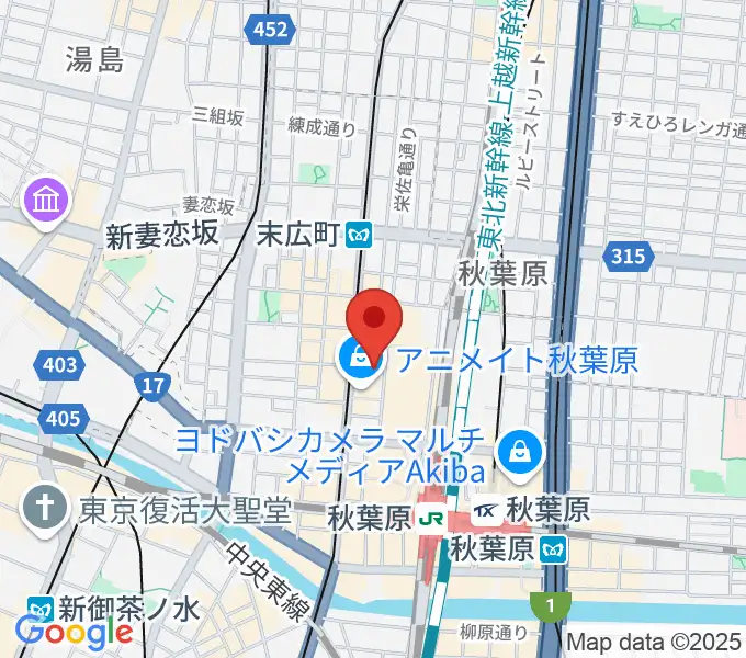 AKB48劇場の地図