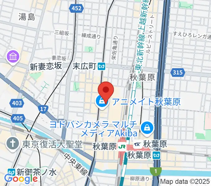 AKB48劇場の地図