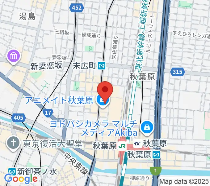 AKB48劇場の地図