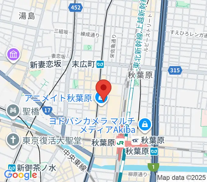 AKB48劇場の地図