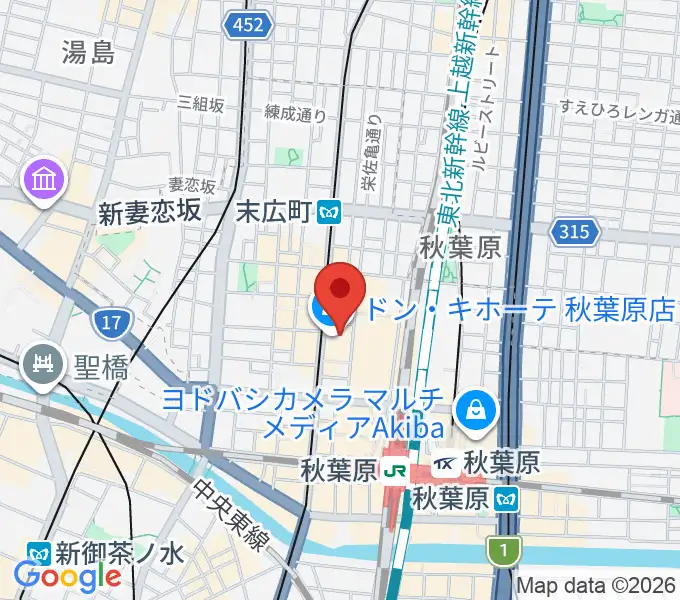 AKB48劇場の地図