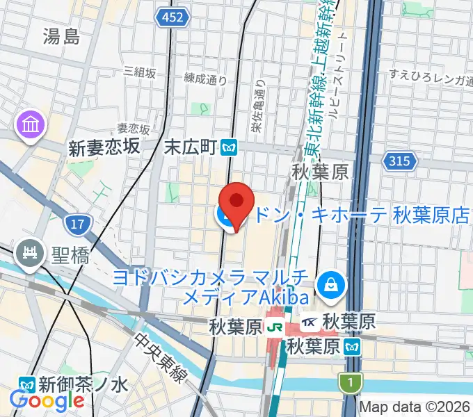AKB48劇場の地図