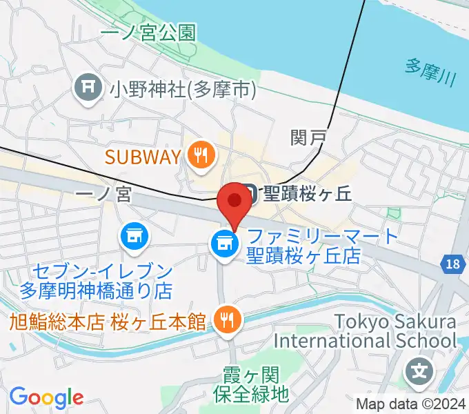 関戸公民館の地図