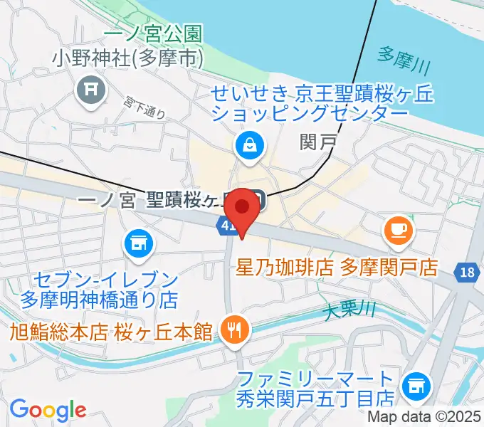 関戸公民館の地図