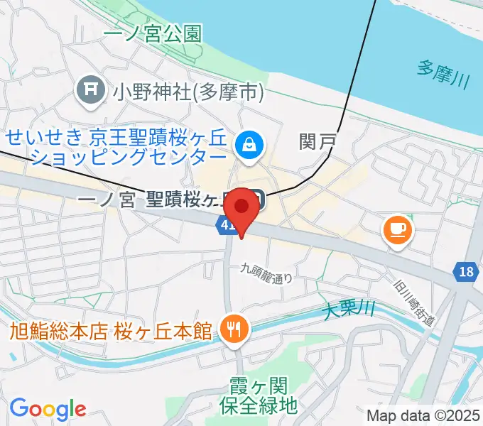 関戸公民館の地図