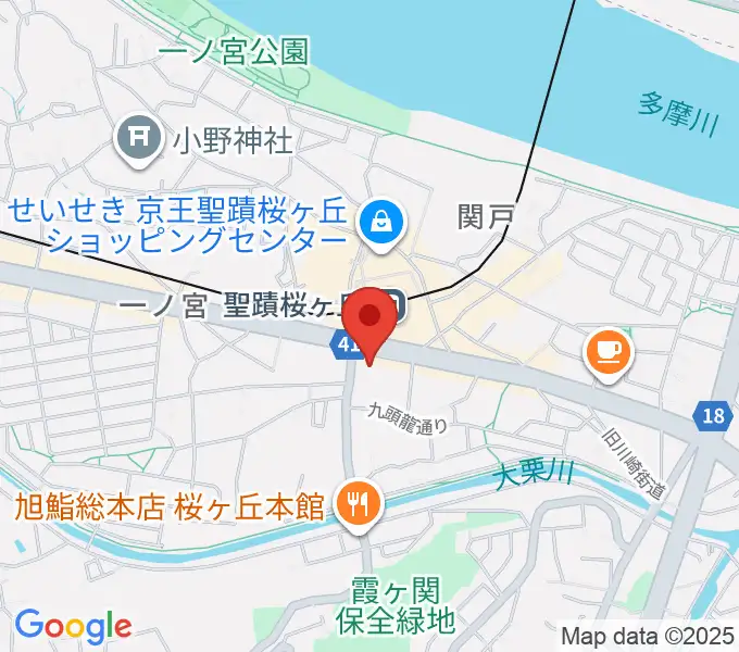 関戸公民館の地図