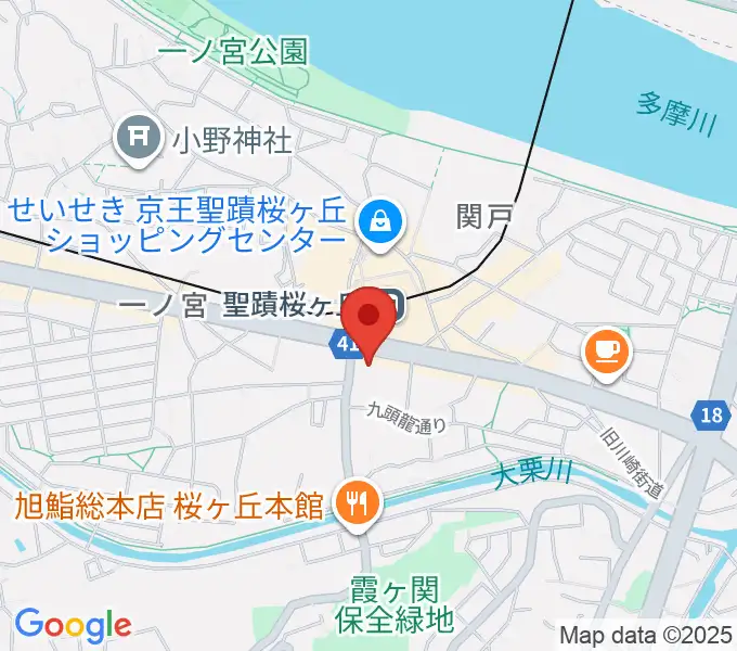関戸公民館の地図