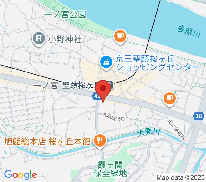 関戸公民館の地図
