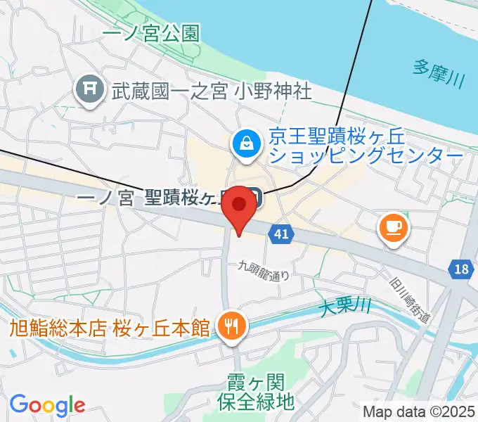 関戸公民館の地図