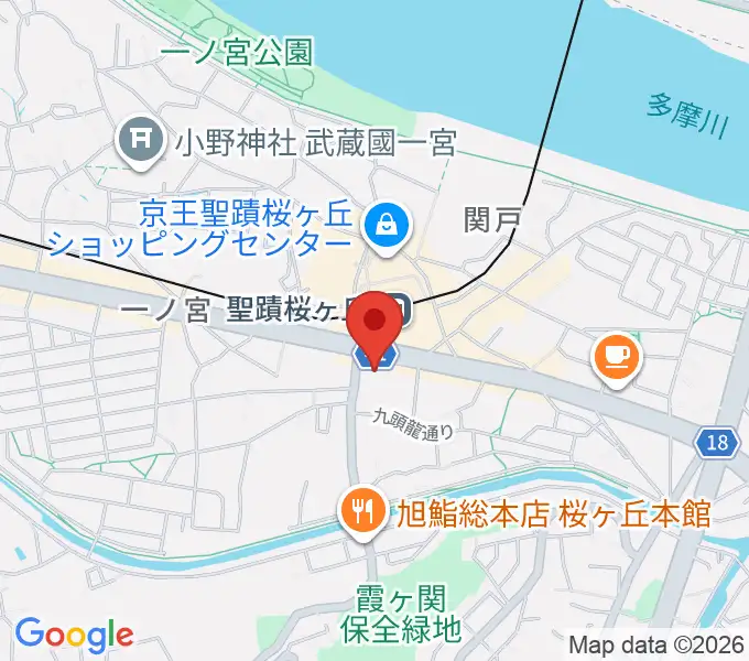 関戸公民館の地図