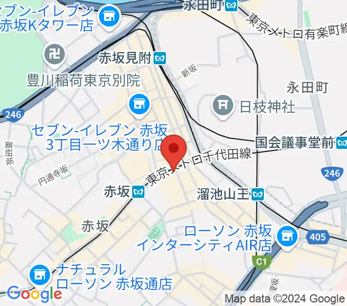 赤坂CLUB TENJIKUの地図