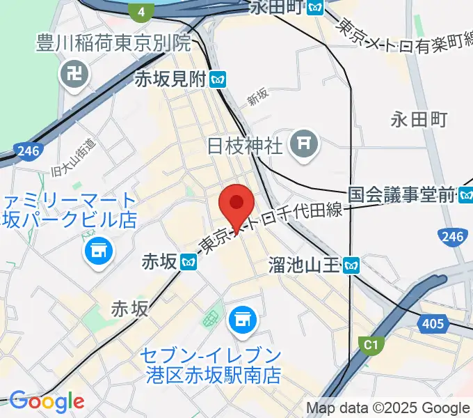 赤坂CLUB TENJIKUの地図